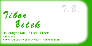 tibor bilek business card